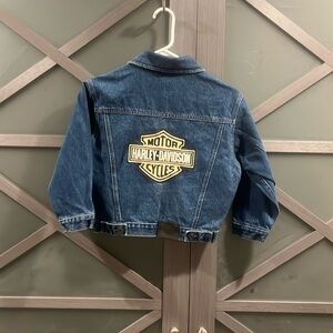 Harley-Davidson denim jean jacket kids size 8 (S)